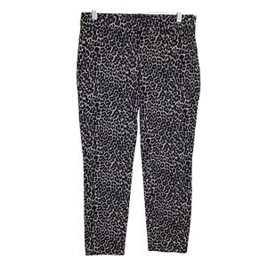 J. Crew Winnie Leopard Print‎ Pants 6